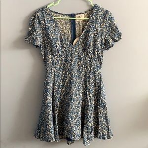 Blue Floral Dress